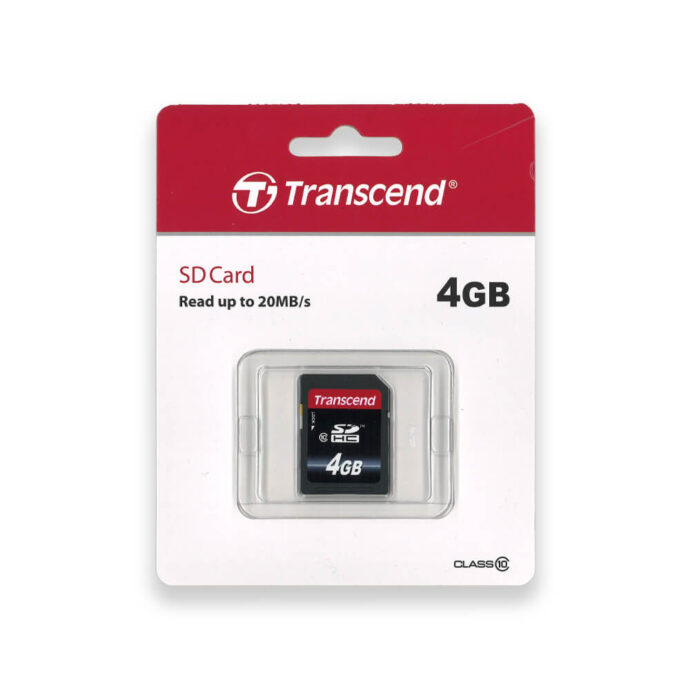 Transcend 4GB SDHC memory card